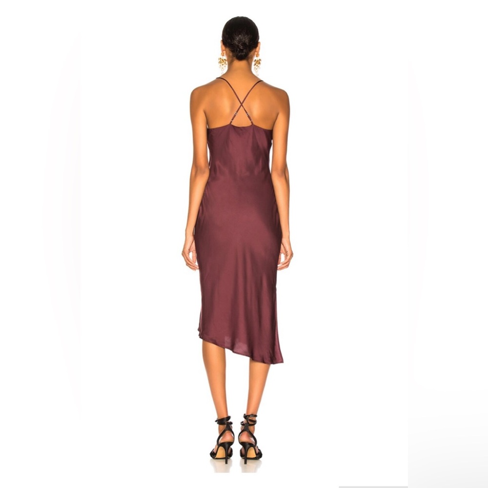AG ADRIANO GOLDSCHMIED: Scarlett Slip Dress in Rich Carmine. Size L - Picture 4 of 12